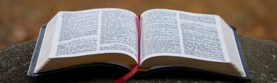 An open Bible.